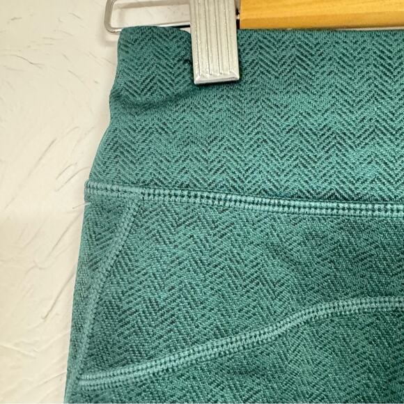 Title Nine Forest Green High Rise Leggings Women XS Yoga Pants Athletic Gorpcore - Picture 6 of 8